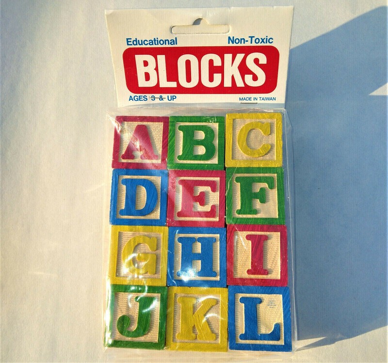 (New) Educational Blocks, (Set of 12) Toys for Children 3 and Up