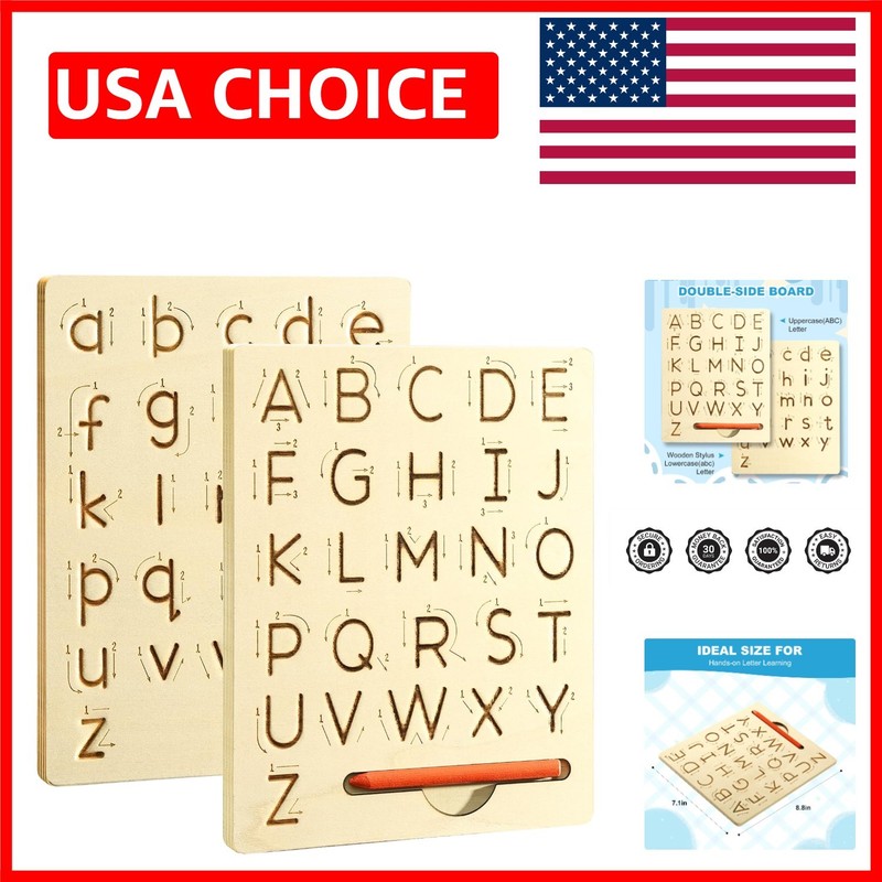 Lightweight Double-Sided Handwriting Tracing Board for Ages 3-8 – Eco-Friendly