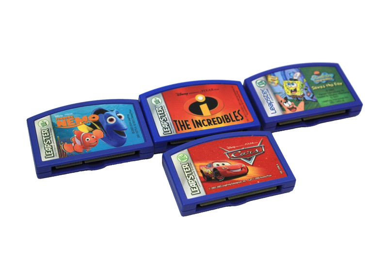 Leapster Disney Pixar CARS The Incredibles Finding Nemo And Sponge Bob Games
