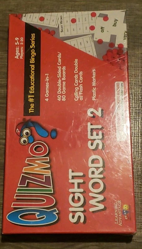NEW Quizmo Sight Word Set 2 Educational Bingo Series Learning Advantage gallery