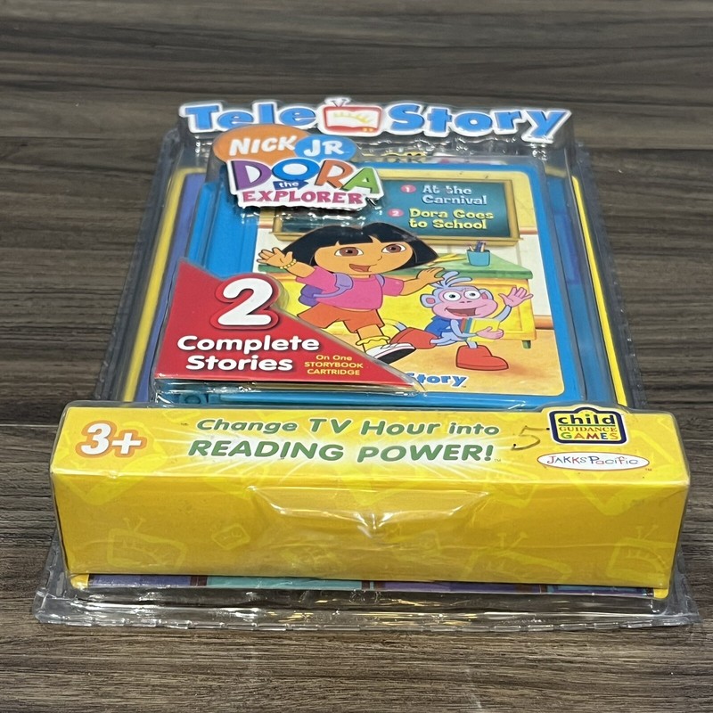 2006 Jakks Pacific TeleStory Nick Jr Dora The Explorer Cartridge Sealed gallery