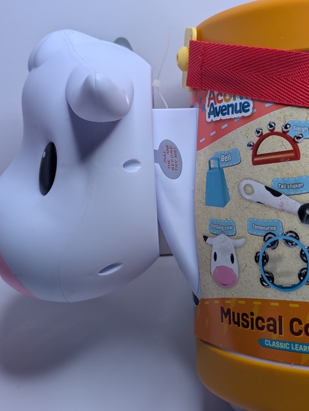 Acorn Avenue Cow Drum Set Toddler Musical Toy 18m+ Lights Sounds Complete gallery
