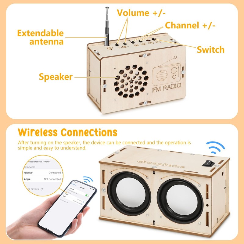 Stem Projects Toys for Boys age 8-12 12-14 Science Kit Building Own Bluetooth... gallery