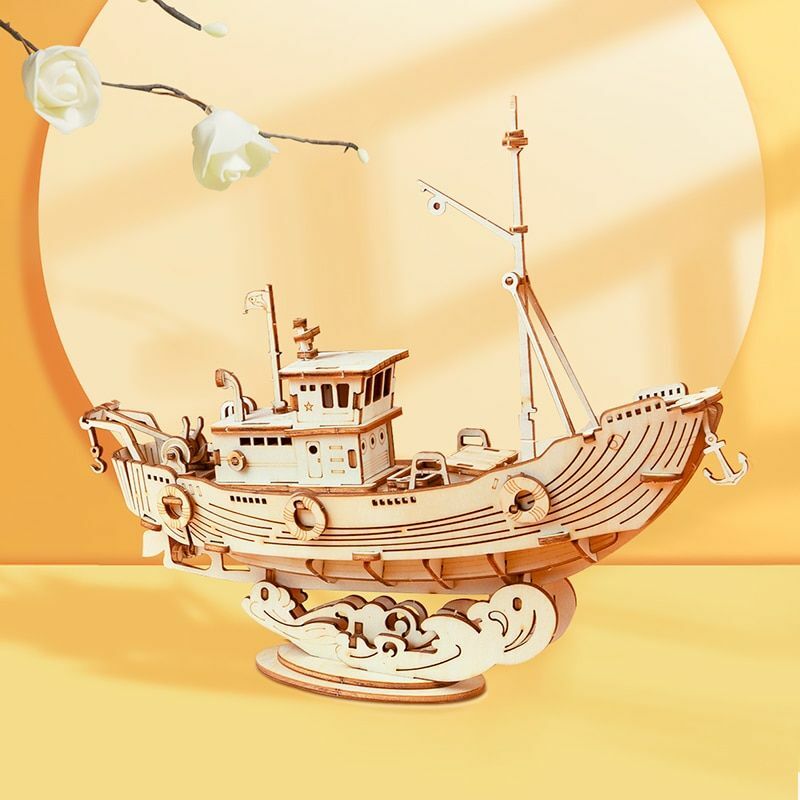 3D Wooden Puzzle Games Boat Ship Model Children Toy Kid Girls Boys Birthday New gallery