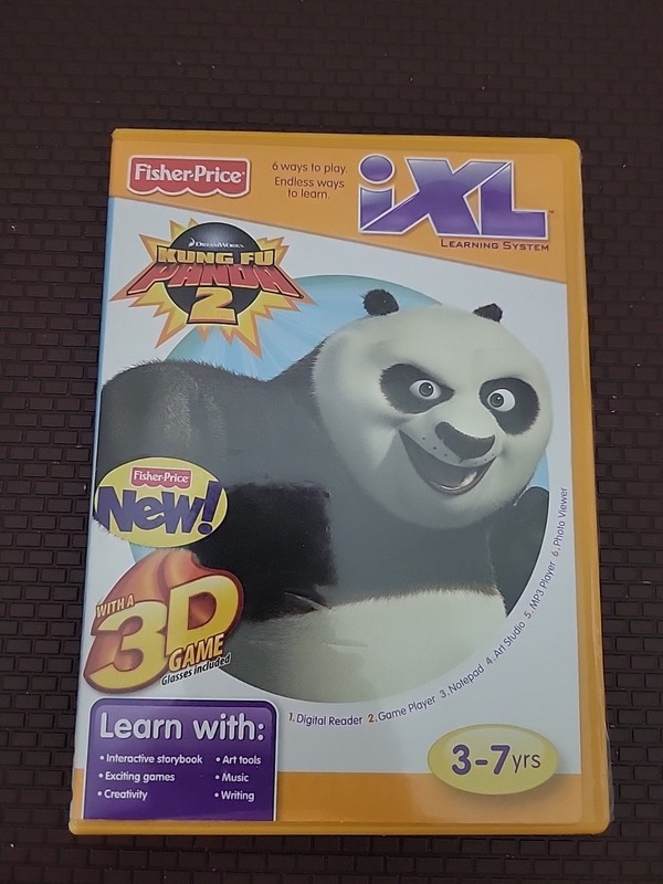 Fisher-Price iXL Kung Fu Panda 2 NEW Learning System 3D Game
