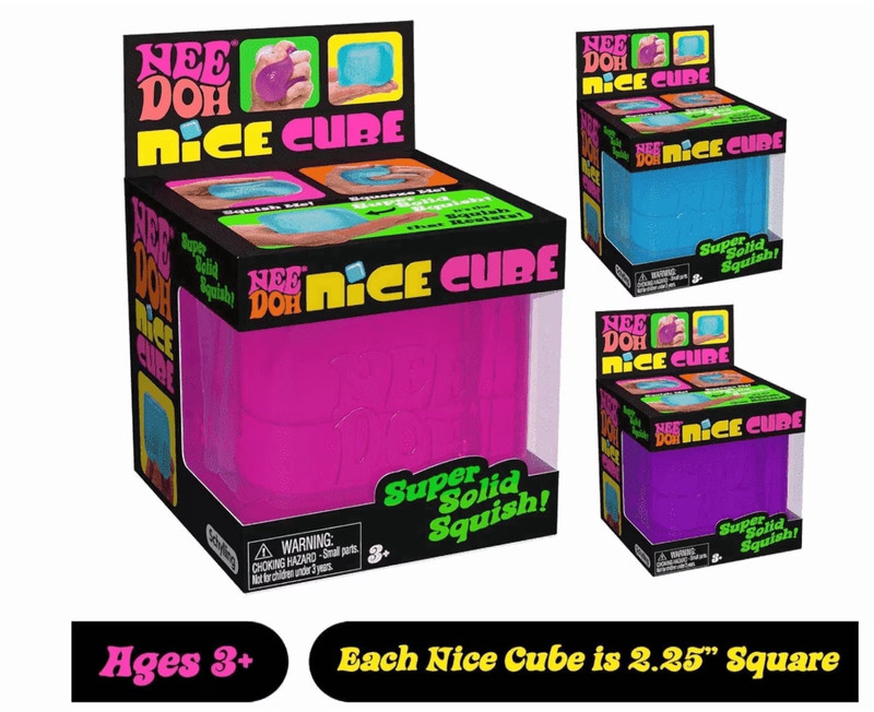 NEE DOH NICE Satisfying Square Shaped Cube, 1 Random Color