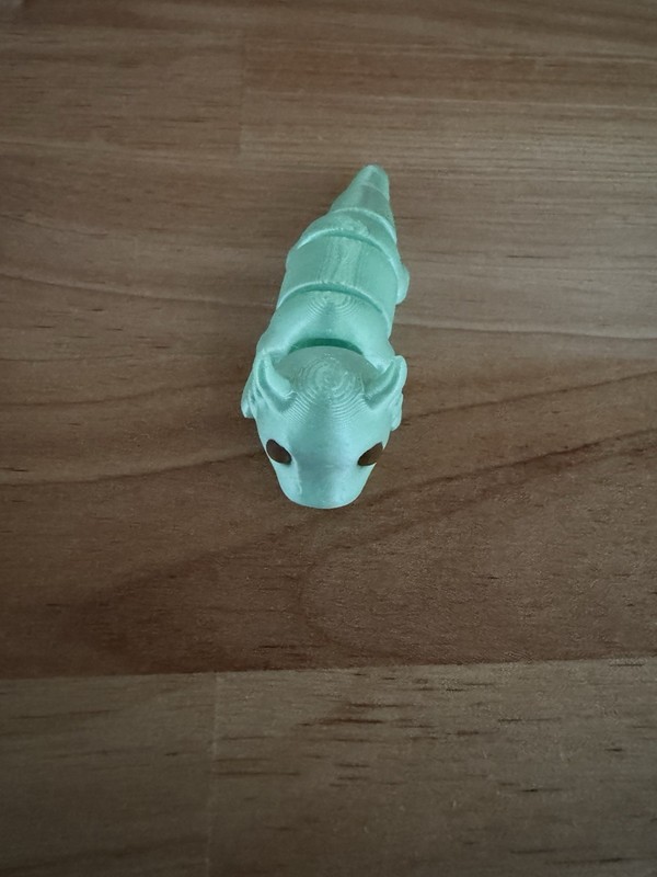 Articulated Mini Dragon 3D Printed PLA Silk Fidget Toy