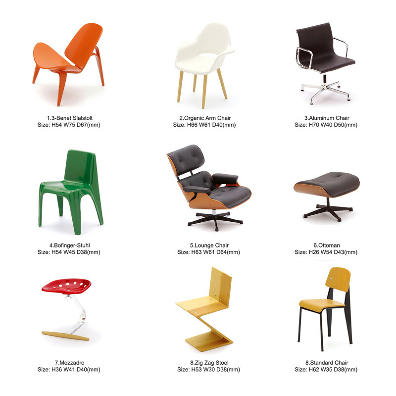 REAC Japan 1/12 Designers Chair Design Interior Collection 2 (Sold individually)