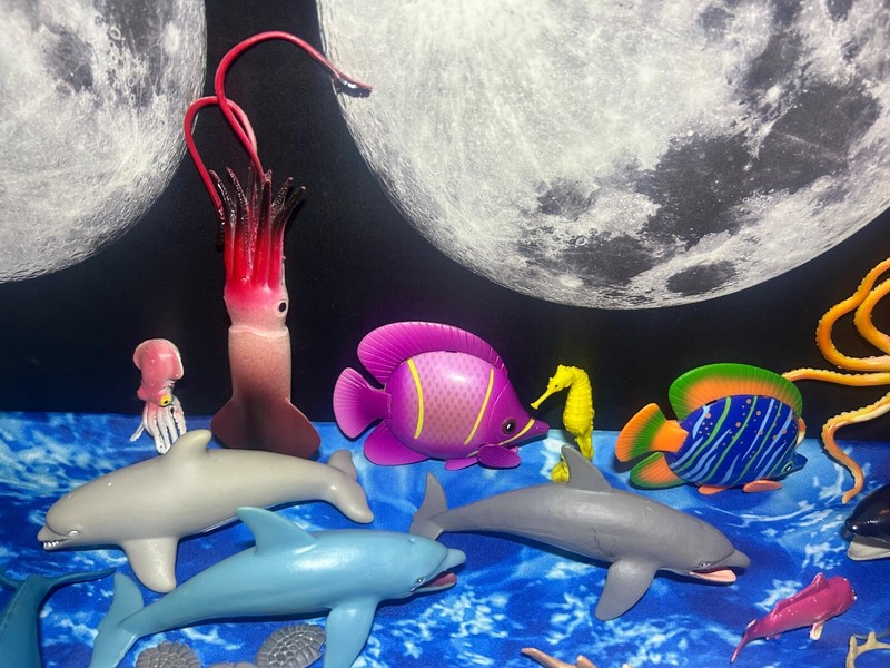 Mixed Lot 25 Modern Vintage Figures Ocean Animals Sealife Creatures Fish Toys gallery