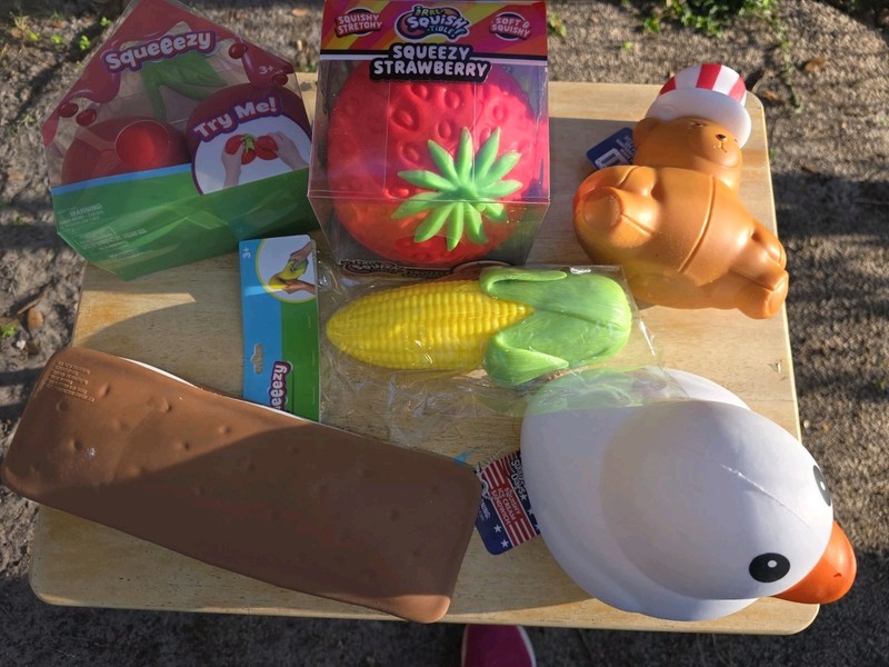 ​Viral TikTok Toy Lot Sunnys Days Squeeezy Cherries Ice Cream Corn Bear…