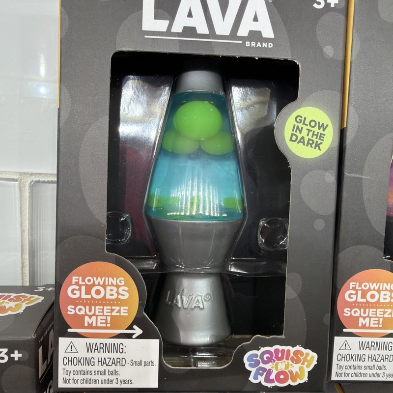 Schylling Lava Squish N Flow Squishy NeeDoh Glow In The Dark Lava Lamp NEW gallery
