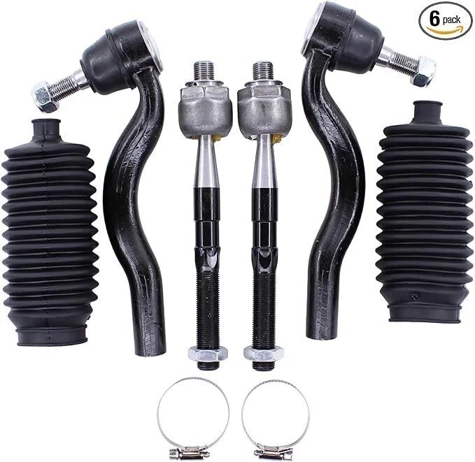 MOTOKU Front Inner and Outer Tie Rod Ends with Boot for Jeep Grand Cherokee