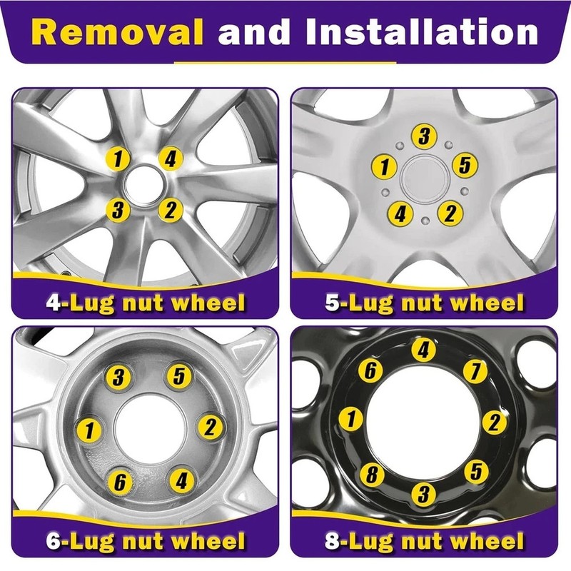 M14x1.5 Spike Lug Nuts 24 Pcs, Chrome Spiked Lug Nut with Spline Key for Chevy S gallery