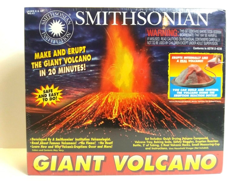 Smithsonian Giant Volcano – NEW In SEALED Box- Safe and Easy Ages 8 And Up