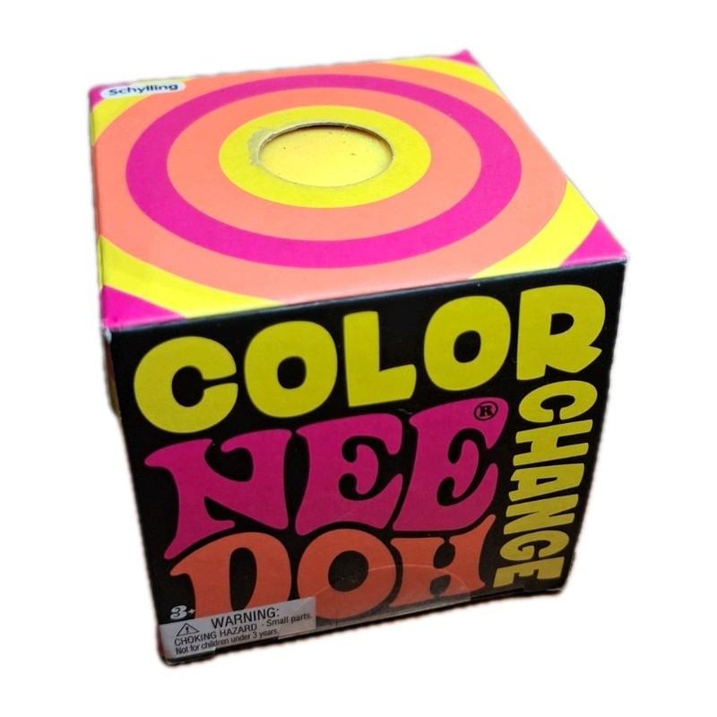 Nee Doh Color Change Ball Stress Fidget Squeeze Sensory Toy Yellow Free Shipping
