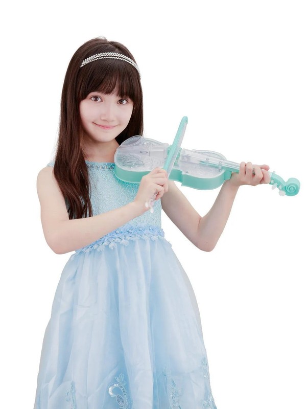 Dream Lesson Bandai Light & Orchestra Violin Blue Electronic Toy Instrument gallery