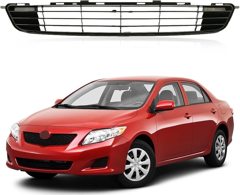 Front Bumper Mesh Air Intake Grille For 2009-2010 Toyota Corolla Black
