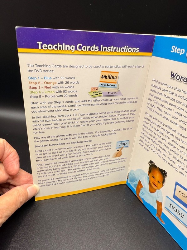 Your Baby Can Learn! Teaching Cards 166 Words Double-Sided by Robert Titzer gallery