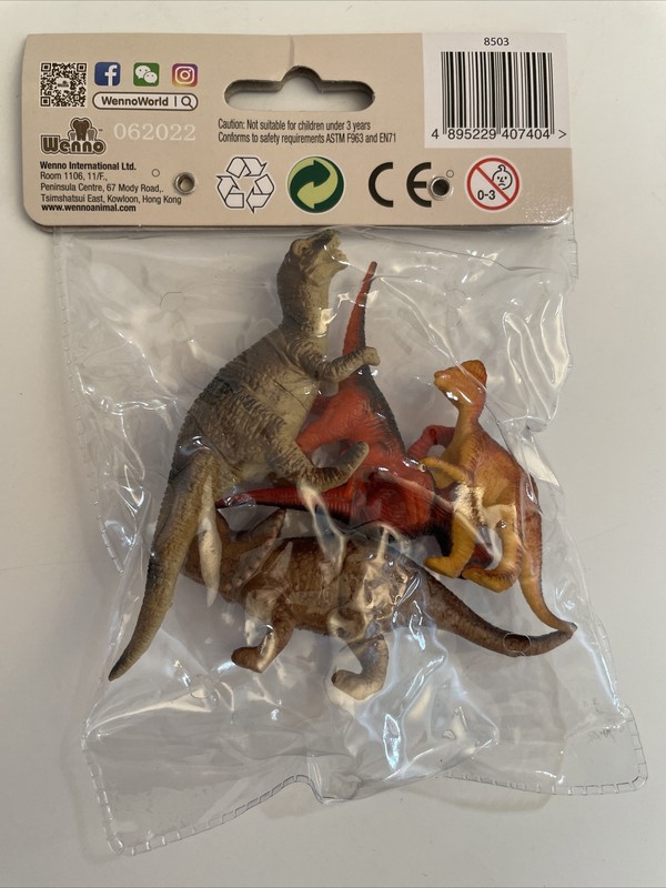 Wenno Dinosaurs With Augmented Reality 5 Piece Set New AGE 3+ gallery