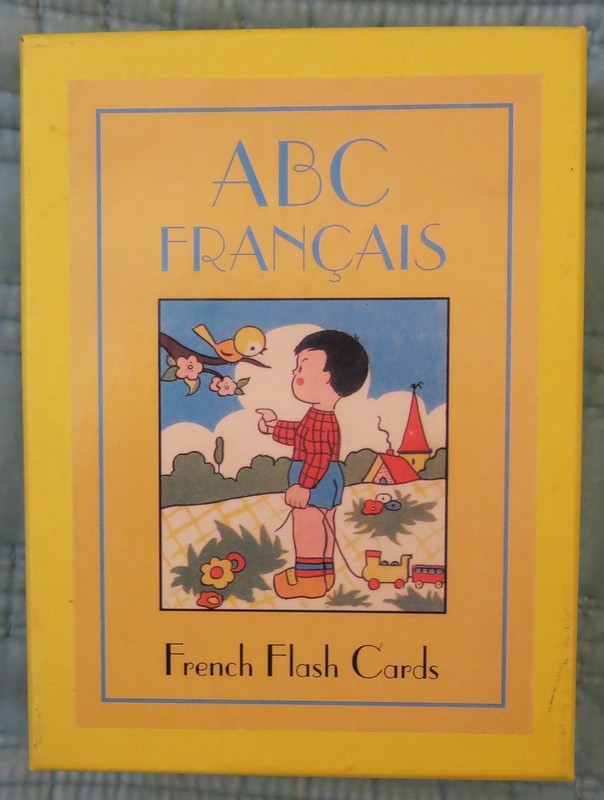 ABC Francais French Flash Cards: Cavallini & Co Reproduction 1940s Illustrations