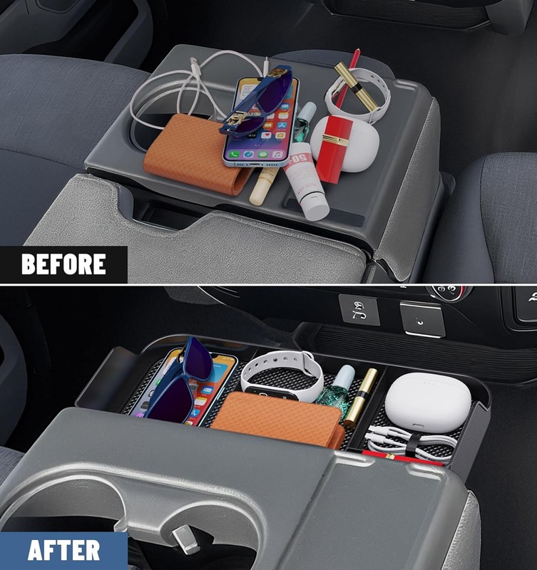 Center Console Organizer for 2011-2024 2025 Ford F150 F250 F350 F450 F550 F650 A gallery