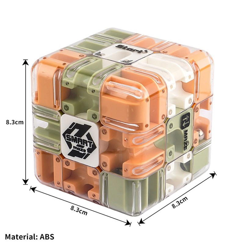 3D Maze Cube Puzzle-Large Labyrinth Ball Game with 6-Side Challenge Fidget ToyOY