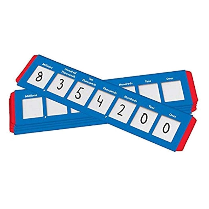 Durable Place Value Sliders (Set of 10) for Effective Learning – Ages 4-10