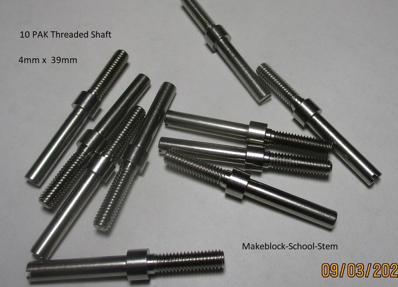 10 PAK Makeblock Threaded Shaft 4mm x 39mm * Open Source