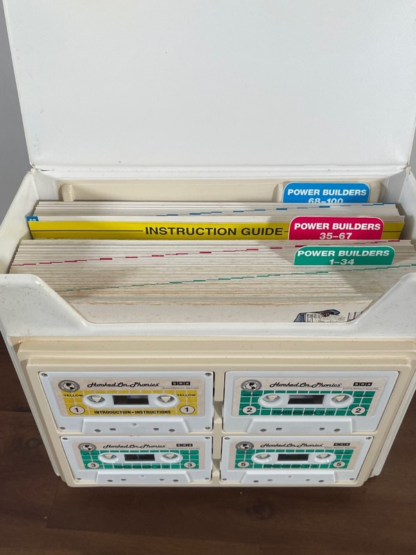 Hooked on Phonics Reading Power SRA Cassettes Booklet Key Set 1992 Vintage gallery