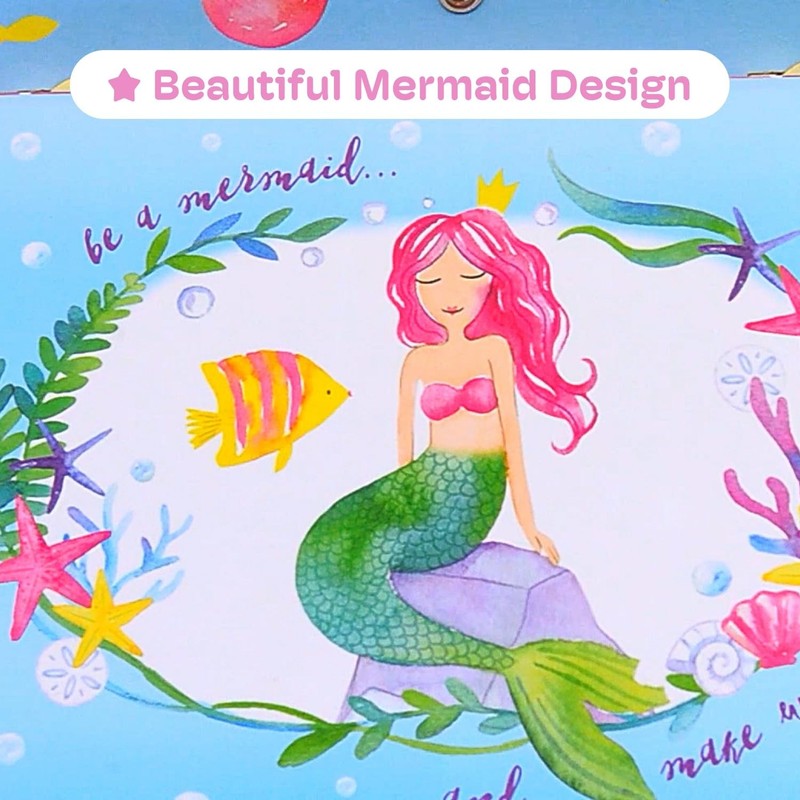 Jewelkeeper Mermaid Musical Jewelry Box for Girls with Two Pullout Drawers, U... gallery