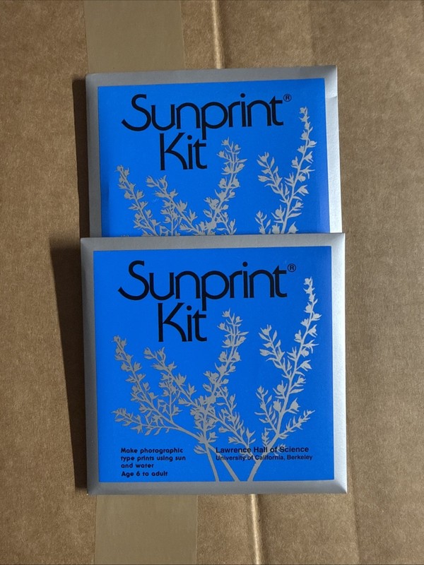 SunPrint Kit Solar Print Paper 12 Sheets Of 10x10cm (4in x 4 in), Pack Of 2 New