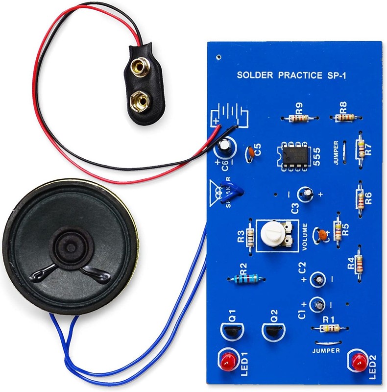 (PACK OF 2) ELENCO SP1A MY FIRST SOLDERING PROJECT KIT – 2 KITS IN 1 AUTHORIZED