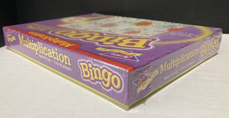 Multiplication Bingo Ages 8 & Up 3-36 Players Trend Classroom Educational Game gallery