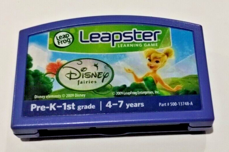 Leap Frog Leapster Disney Fairies Game Cartridge Only PreK-1st Age 4-7