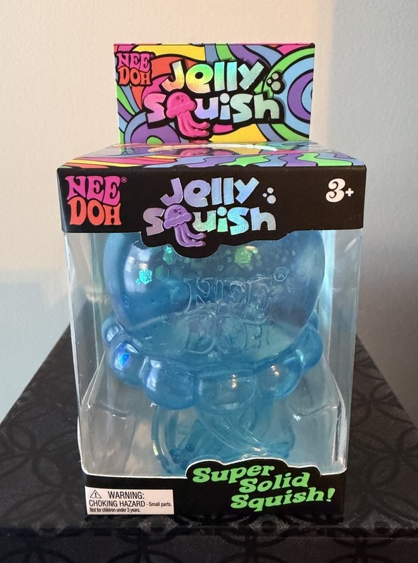 Authentic Schylling NeeDoh Jelly Squish Jellyfish Blue – Sealed New In Box