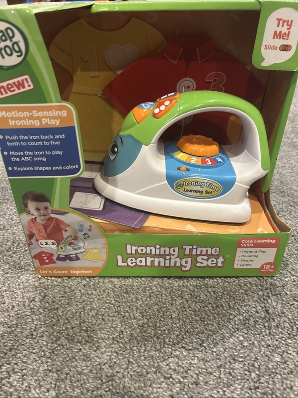 New LEAPFROG Ironing Time Learning Set – Motion-Sensing Play Toy 18mo+ See Desc
