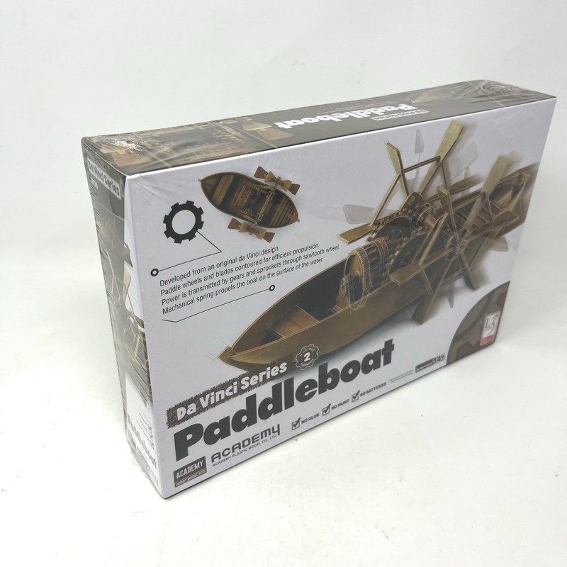 Da Vinci Paddleboat Plastic MODEL KIT Academy Series 2 18130 2016 NIB gallery