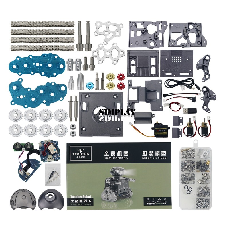 DM519 Pioneer Robot Kit Metal Unassembled Supports Phone APP Remote Control