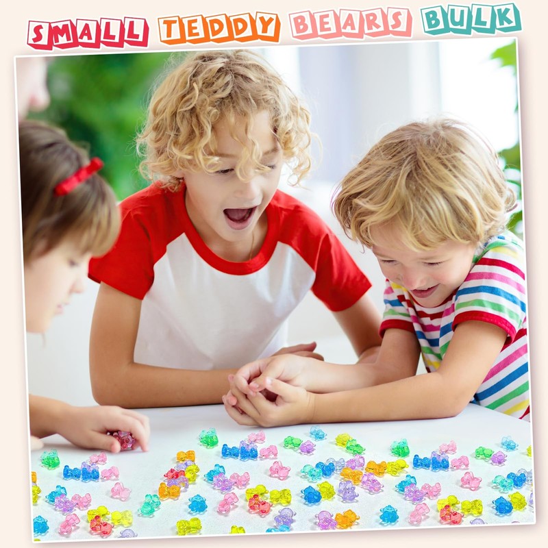 240 Pcs Mini Resin Animals Cute Trinkets, Counting Bears, Small Figures for Kids gallery