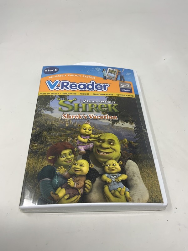 DreamWorks VTech V. Reader Shrek's Vacation Animated -Book Ages 5-7 New Sealed gallery