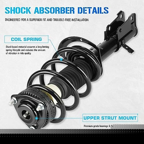 ILONPA 172509 172510 Front Struts Shocks for 2009-2019 Dodge Journey 3.6L V6 gallery
