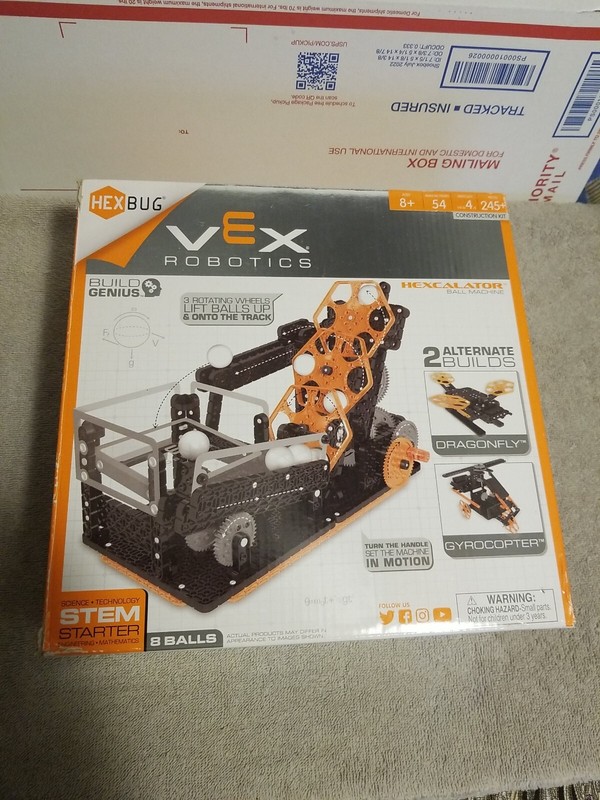 VEX Robotics Hexcalator Ball Machine by Hexbug Stem Open Box used.
