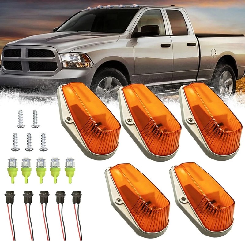 5PCS Cab Lights Cab Marker Roof Lights Compatible with Ford F150 F250 F350 F4..*