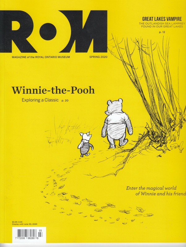 WINNIE THE POOH ROYAL ONTARIO MUSEUM SPECIAL EDITION MAGAZINE WITH BLOODSUCKERS
