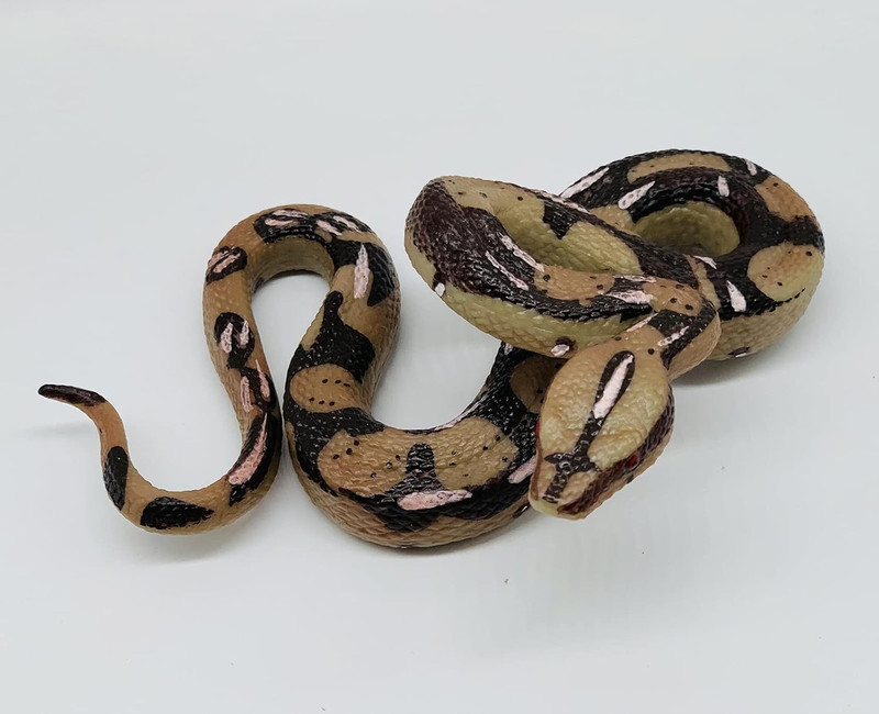 Snake Toys Scary Prank Boa Constrictor Python Animal Figures Gag Gifts Halloween gallery