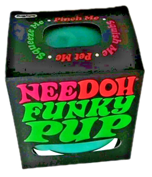 Needoh Funky Pup Squishy Stress Relief Toy Schylling Color Teal NIB gallery