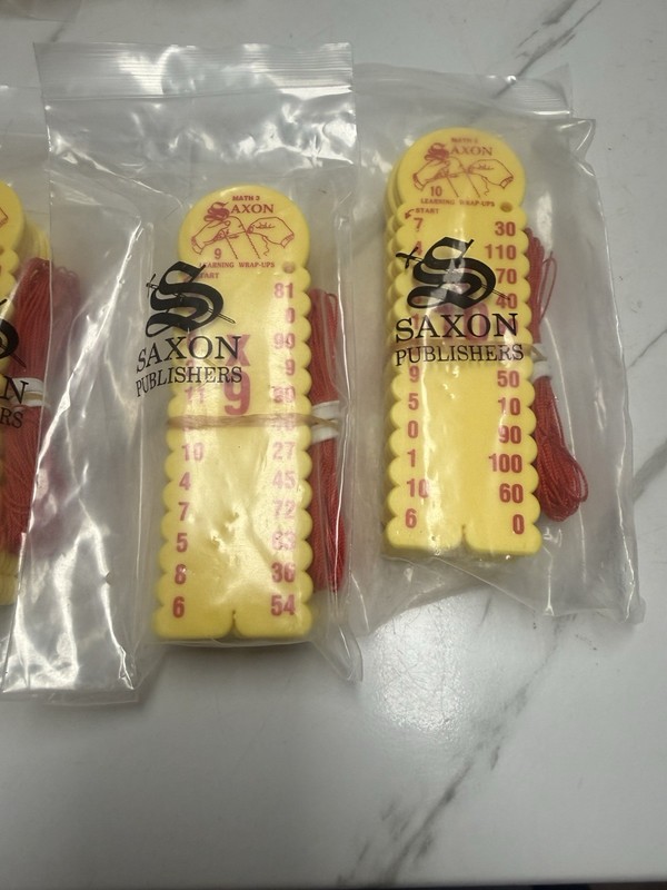 Lot of 5 Sets - Saxon Math 3 Multiplication Learning Wrap-UPS LV 1, 6, 8, 9, 10 gallery