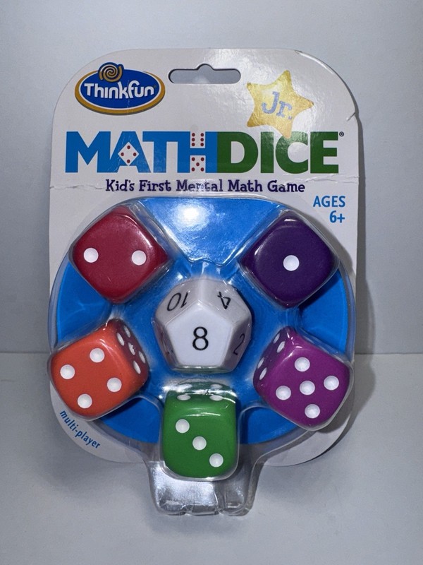 Math Dice Jr ThinkFun Kids First Mental Math Game Multi-Player Educational Game