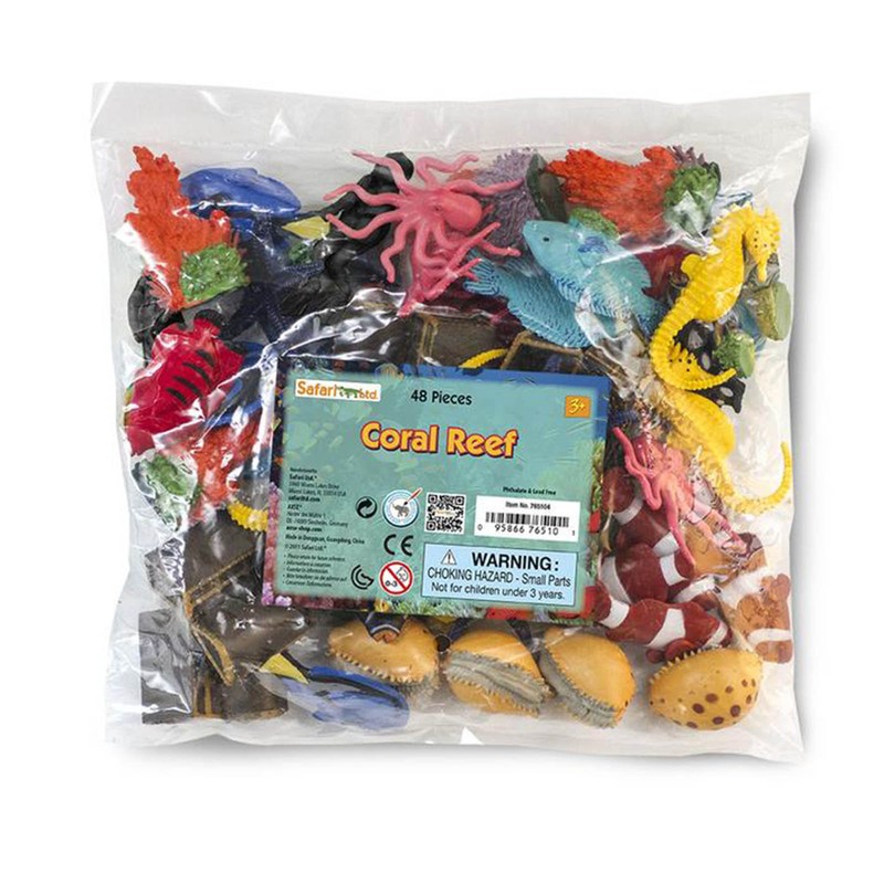Coral Reef Bulk Bag Figures Safari Ltd NEW Toys Educational Fish Creatures Kids
