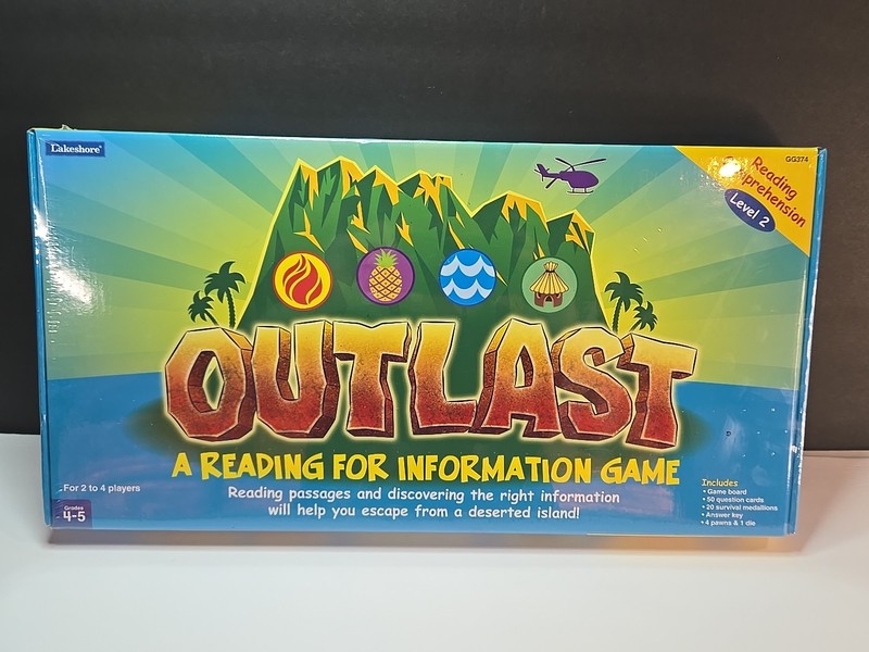 Lakeshore OUTLAST Reading for Info Reading Comprehension Game NEW SEALED